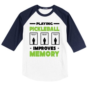 Playing Pickleball Improves Memory Baseball Sleeve Shirt