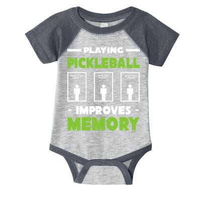 Playing Pickleball Improves Memory Infant Baby Jersey Bodysuit