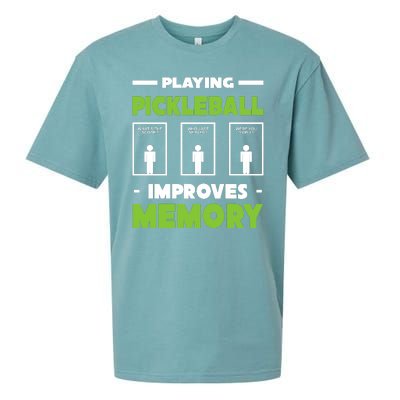 Playing Pickleball Improves Memory Sueded Cloud Jersey T-Shirt