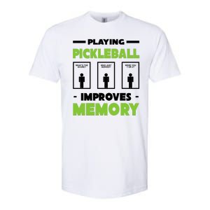 Playing Pickleball Improves Memory Softstyle CVC T-Shirt