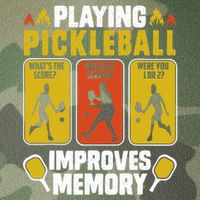 Playing Pickleball Improves Memory Funny Pickleball Player Legacy Tie Dye Trucker Hat