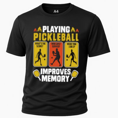 Playing Pickleball Improves Memory Funny Pickleball Player Performance Shirt