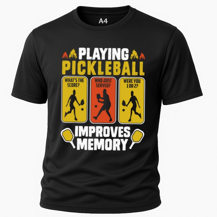Playing Pickleball Improves Memory Funny Pickleball Player Performance Shirt