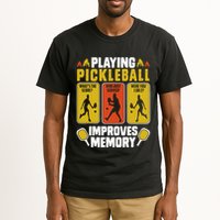 Playing Pickleball Improves Memory Funny Pickleball Player Tall T-Shirt