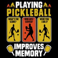 Playing Pickleball Improves Memory Funny Pickleball Player Sustainable Bucket Hat