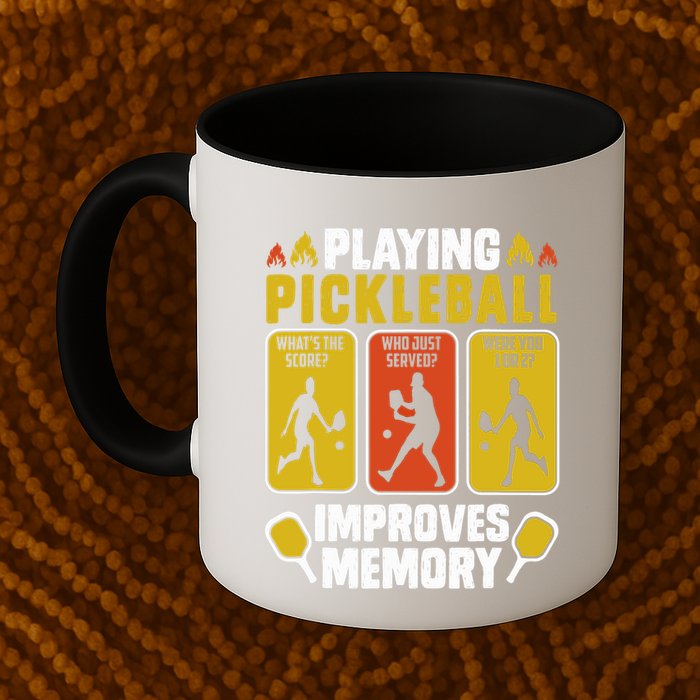 Playing Pickleball Improves Memory Funny Pickleball Player Mug