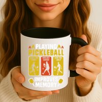 Playing Pickleball Improves Memory Funny Pickleball Player Mug