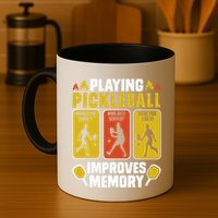 Playing Pickleball Improves Memory Funny Pickleball Player Mug