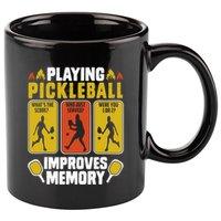 Playing Pickleball Improves Memory Funny Pickleball Player 11oz C Handle Ceramic Mug