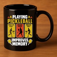 Playing Pickleball Improves Memory Funny Pickleball Player 11oz C Handle Ceramic Mug