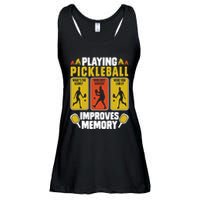 Playing Pickleball Improves Memory Funny Pickleball Player Ladies Essential Flowy Tank