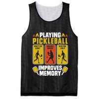 Playing Pickleball Improves Memory Funny Pickleball Player Mesh Reversible Basketball Jersey Tank