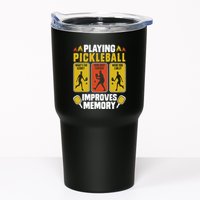 Playing Pickleball Improves Memory Funny Pickleball Player Tumbler