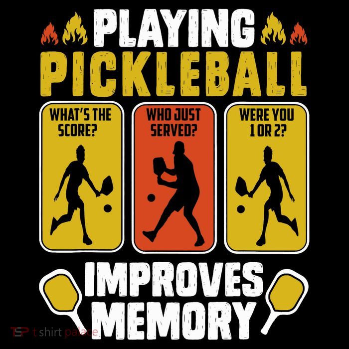 Playing Pickleball Improves Memory Funny Pickleball Player Magnet