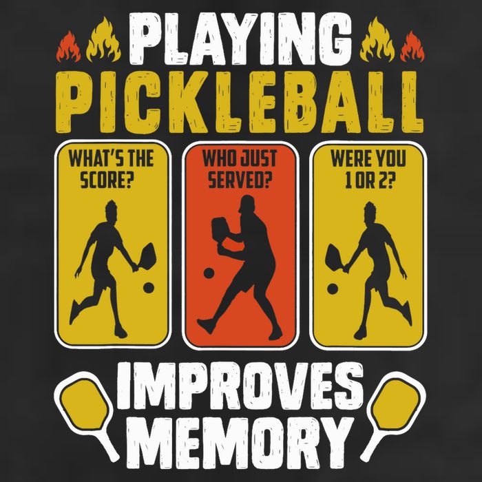 Playing Pickleball Improves Memory Funny Pickleball Player 25L Jumbo Tote