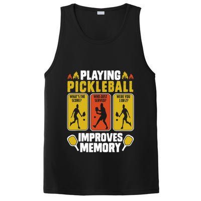 Playing Pickleball Improves Memory Funny Pickleball Player PosiCharge Competitor Tank