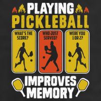 Playing Pickleball Improves Memory Funny Pickleball Player Trucker Hat