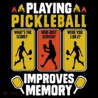 Playing Pickleball Improves Memory Funny Pickleball Player Zip Tote Bag