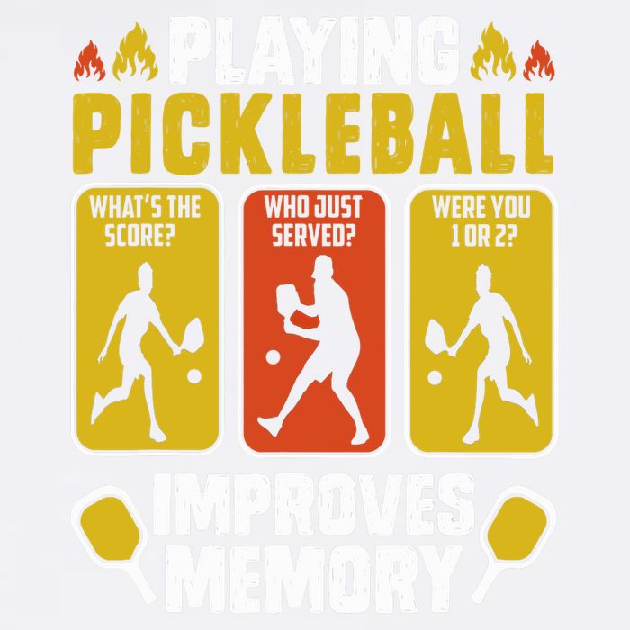 Playing Pickleball Improves Memory Funny Pickleball Player Garment-Dyed Sweatshirt
