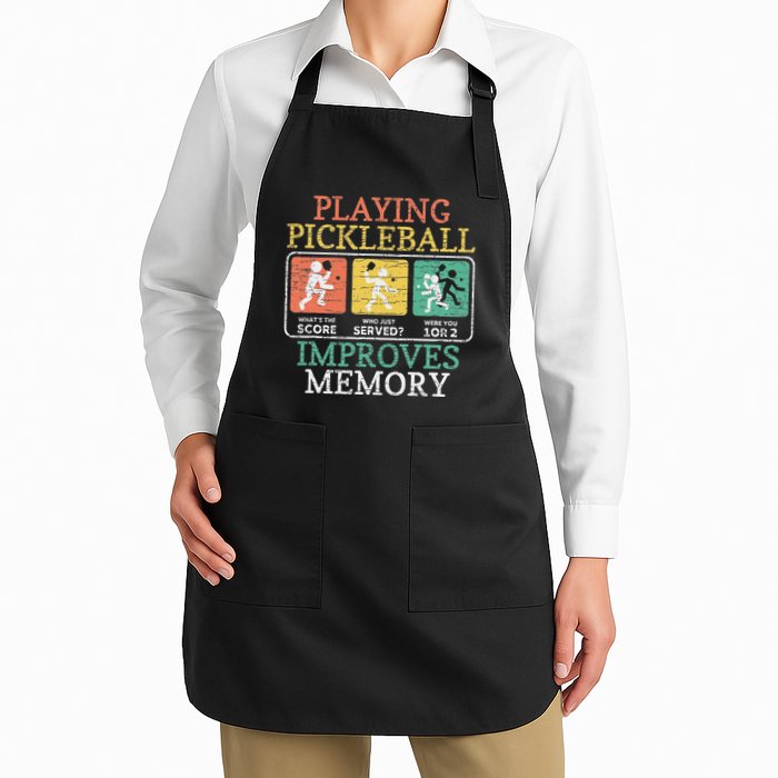 Playing Pickleball Improves Memory Pickleball Full-Length Apron With Pockets