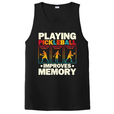 Playing Pickleball Improves Memory Funny Pickleball Player PosiCharge Competitor Tank