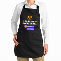 Playing Pickleball Improves Memory Pickleball Full-Length Apron With Pockets
