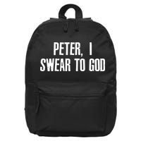 Passover Peter I Swear To God 16 in Basic Backpack