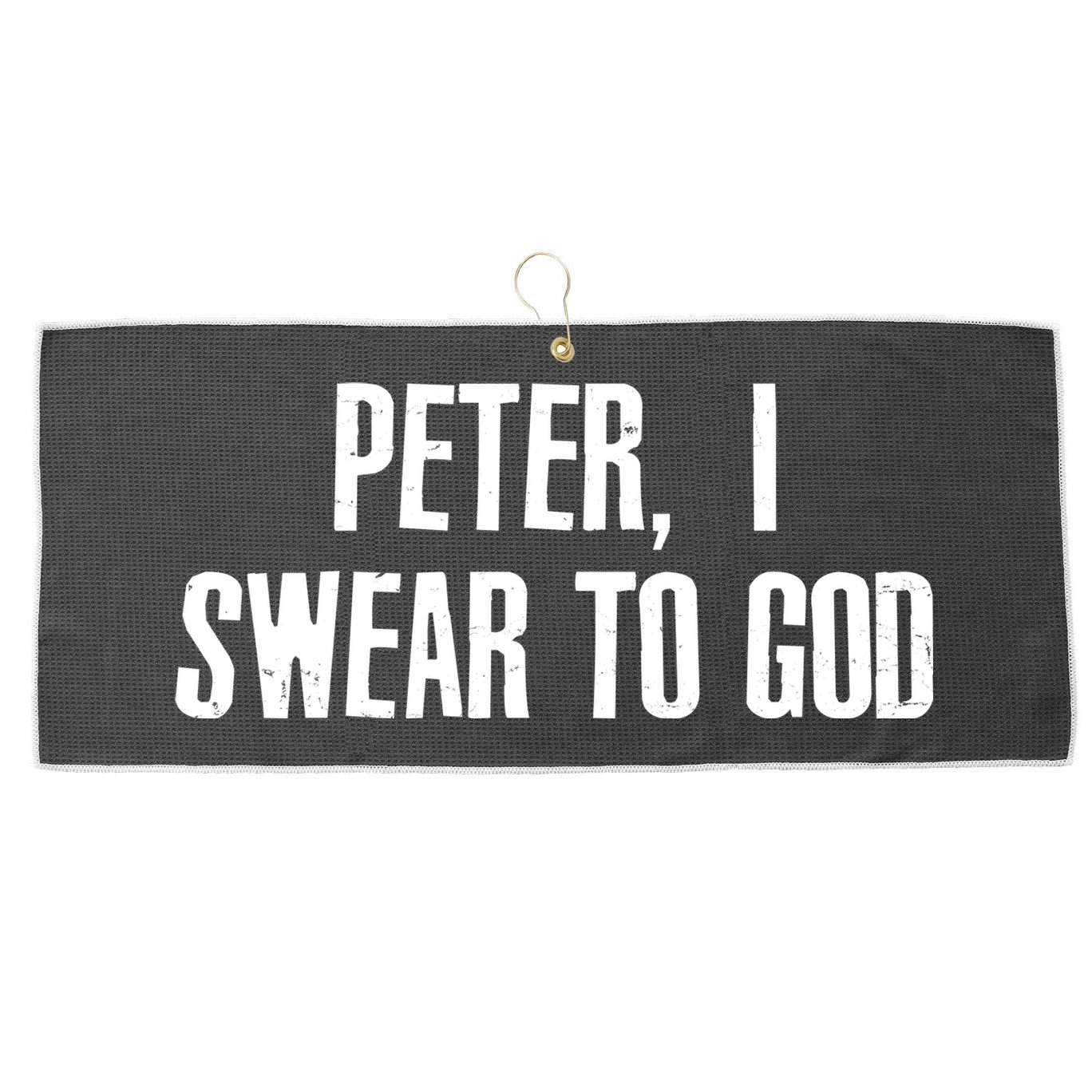Passover Peter I Swear To God Large Microfiber Waffle Golf Towel