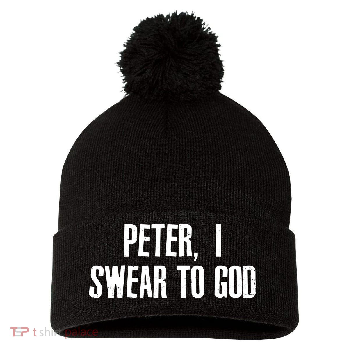 Passover Peter I Swear To God Pom Pom 12in Knit Beanie