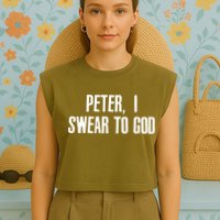 Passover Peter I Swear To God Garment-Dyed Women's Muscle Tee