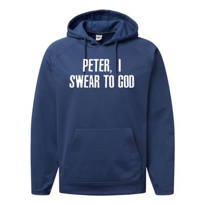 Passover Peter I Swear To God Performance Fleece Hoodie