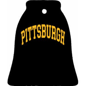 Pittsburgh Ceramic Bell Ornament