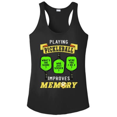 Playing Pickleball Improves Memory Pickleball Retirement Ladies PosiCharge Competitor Racerback Tank