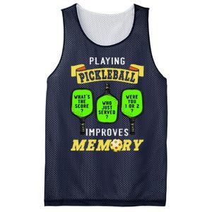 Playing Pickleball Improves Memory Pickleball Retirement Mesh Reversible Basketball Jersey Tank