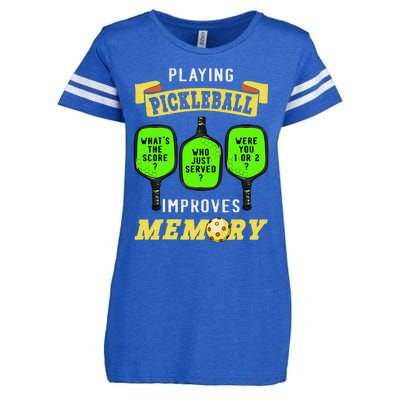 Playing Pickleball Improves Memory Pickleball Retirement Enza Ladies Jersey Football T-Shirt