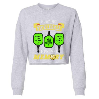 Playing Pickleball Improves Memory Pickleball Retirement Cropped Pullover Crew