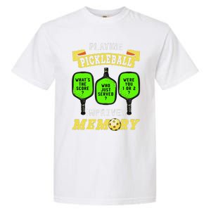 Playing Pickleball Improves Memory Pickleball Retirement Garment-Dyed Heavyweight T-Shirt