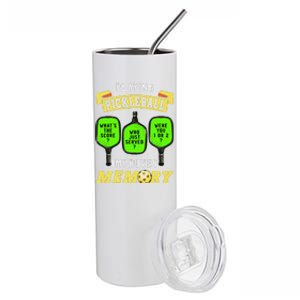 Playing Pickleball Improves Memory Pickleball Retirement Stainless Steel Tumbler