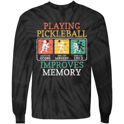 Playing Pickleball Improves Memory Pickleball Tie-Dye Long Sleeve Shirt