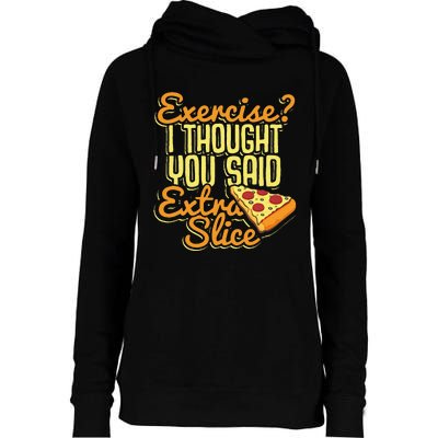 Pizza Pizzeria Italian Food pizza lover Womens Funnel Neck Pullover Hood