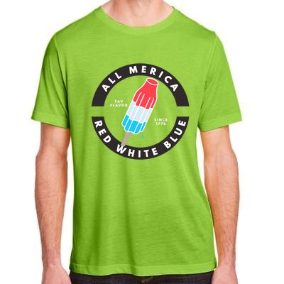 Patriotic Popsicle July Cute Gift Adult ChromaSoft Performance T-Shirt