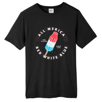 Patriotic Popsicle July Cute Gift Tall Fusion ChromaSoft Performance T-Shirt