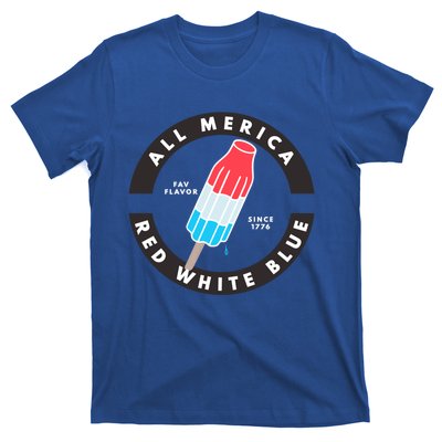 Patriotic Popsicle July Cute Gift T-Shirt