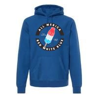 Patriotic Popsicle July Cute Gift Premium Hoodie