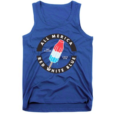 Patriotic Popsicle July Cute Gift Tank Top