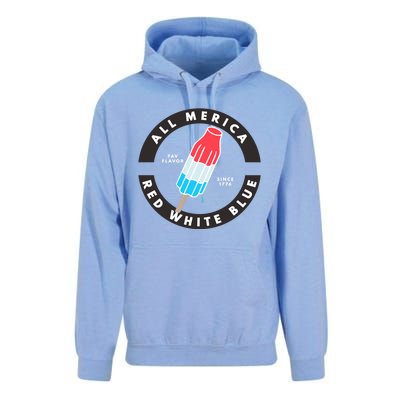 Patriotic Popsicle July Cute Gift Unisex Surf Hoodie