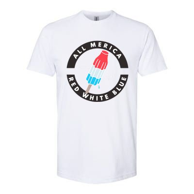 Patriotic Popsicle July Cute Gift Softstyle CVC T-Shirt