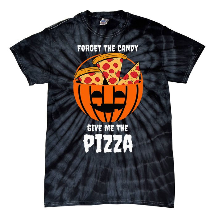 Pizza Pumpkin Jackolantern Costume Fun and Festive Halloween Outfit Tie-Dye T-Shirt