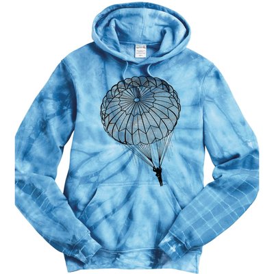 Paratrooper Parachute Jump Army Airborne Tie Dye Hoodie