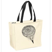 Paratrooper Parachute Jump Army Airborne Zip Tote Bag